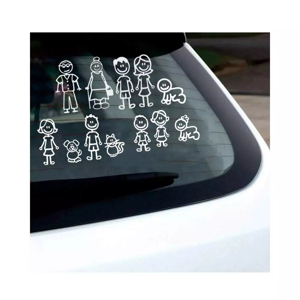 Miniatura 3 de Sticker de familia para carro Set X15